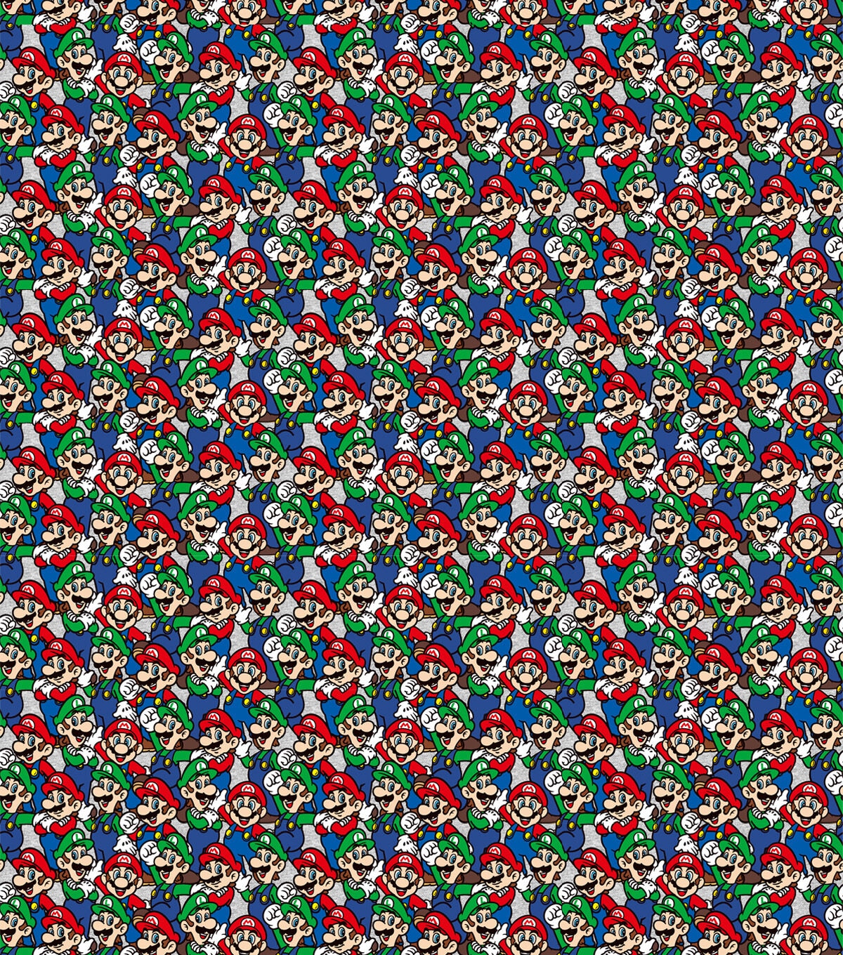 Nintendo Mario Luigi Cotton Knit Fabric
