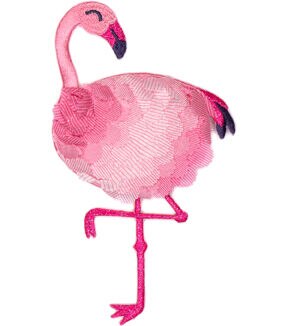 3 x 5 Pink Flamingo Patch by hildie & jo