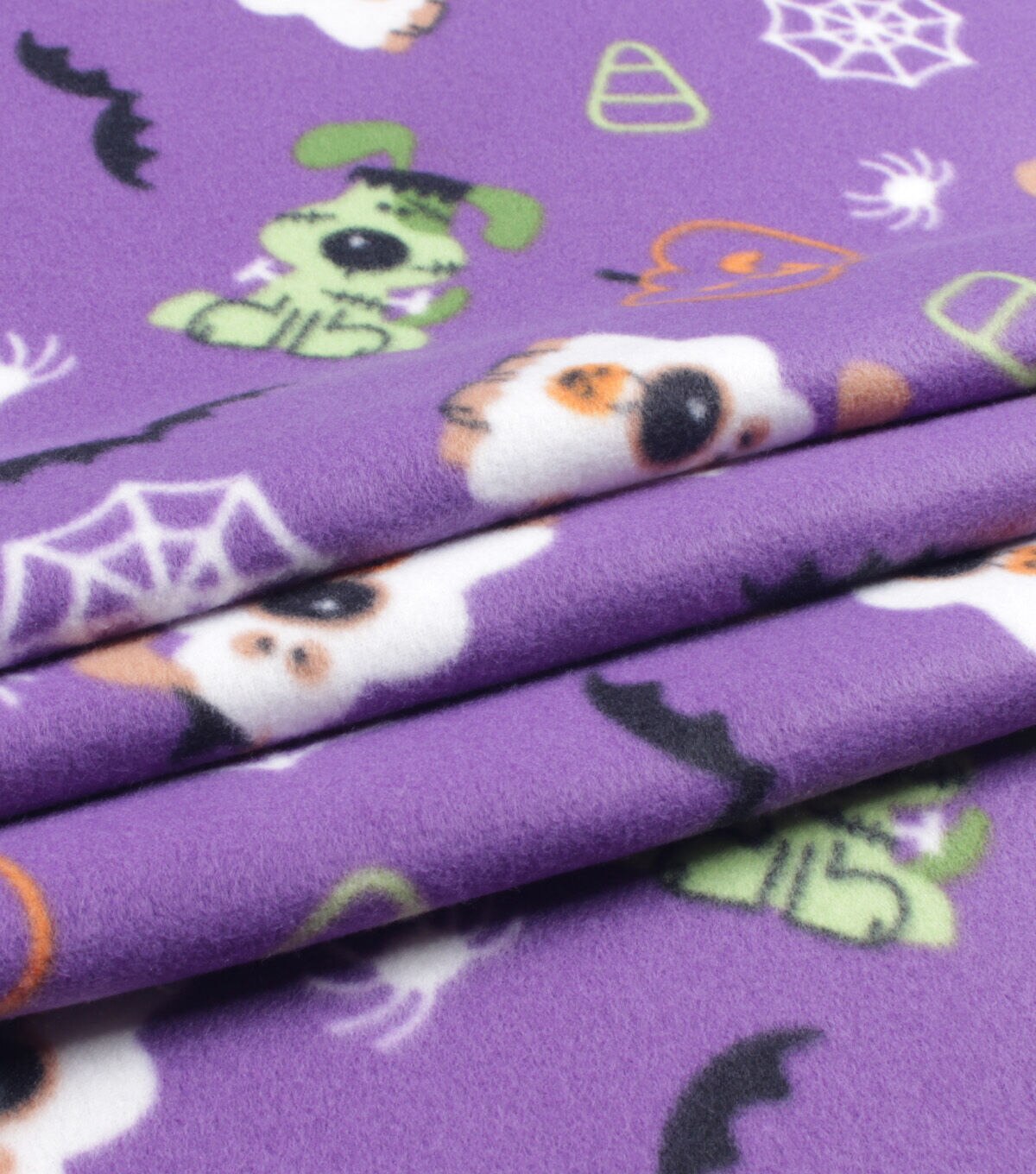 Blizzard Fleece Halloween Spot Fabric