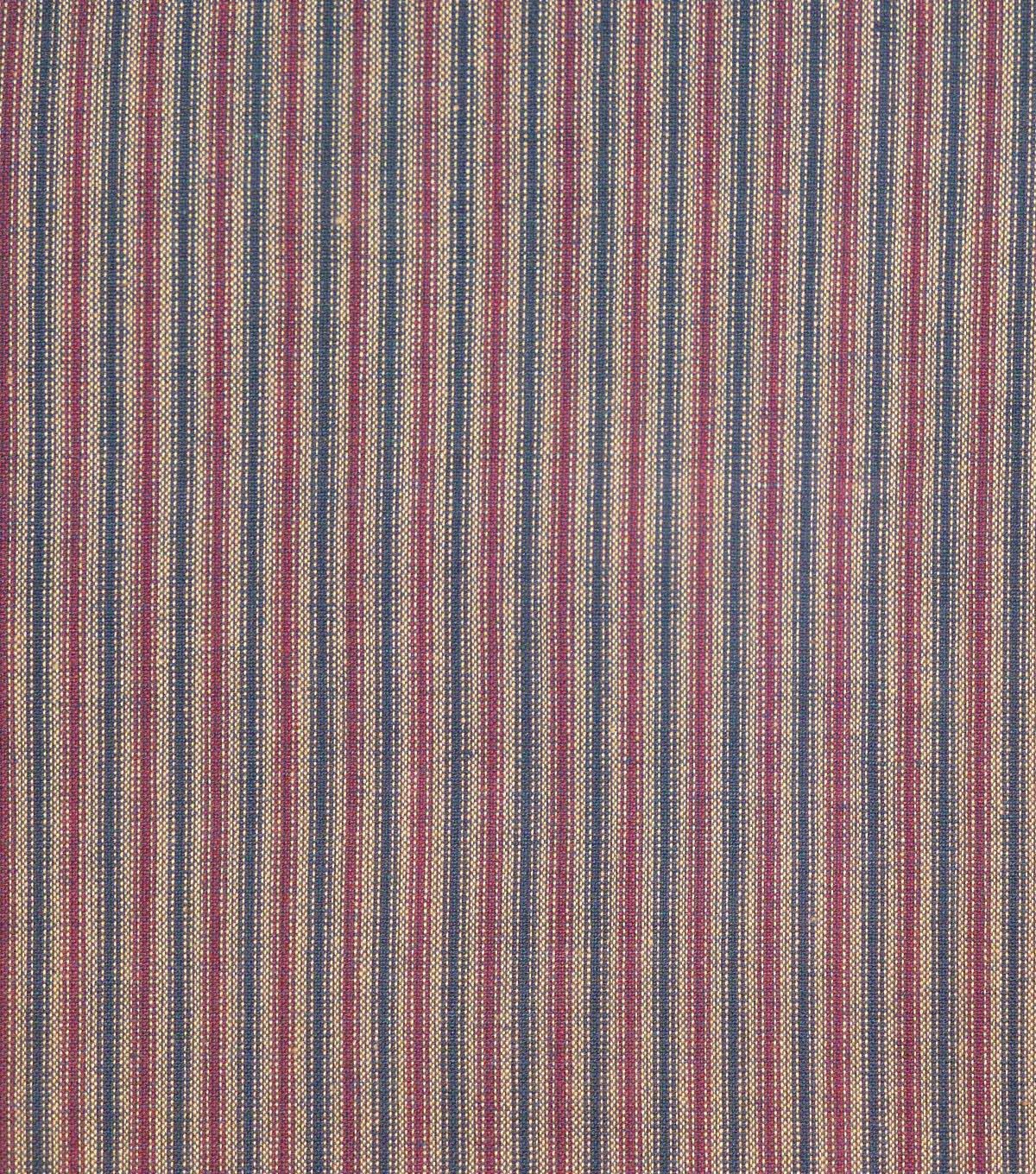 Navy Stripe Yarn Dyed Patriotic Cotton Fabric