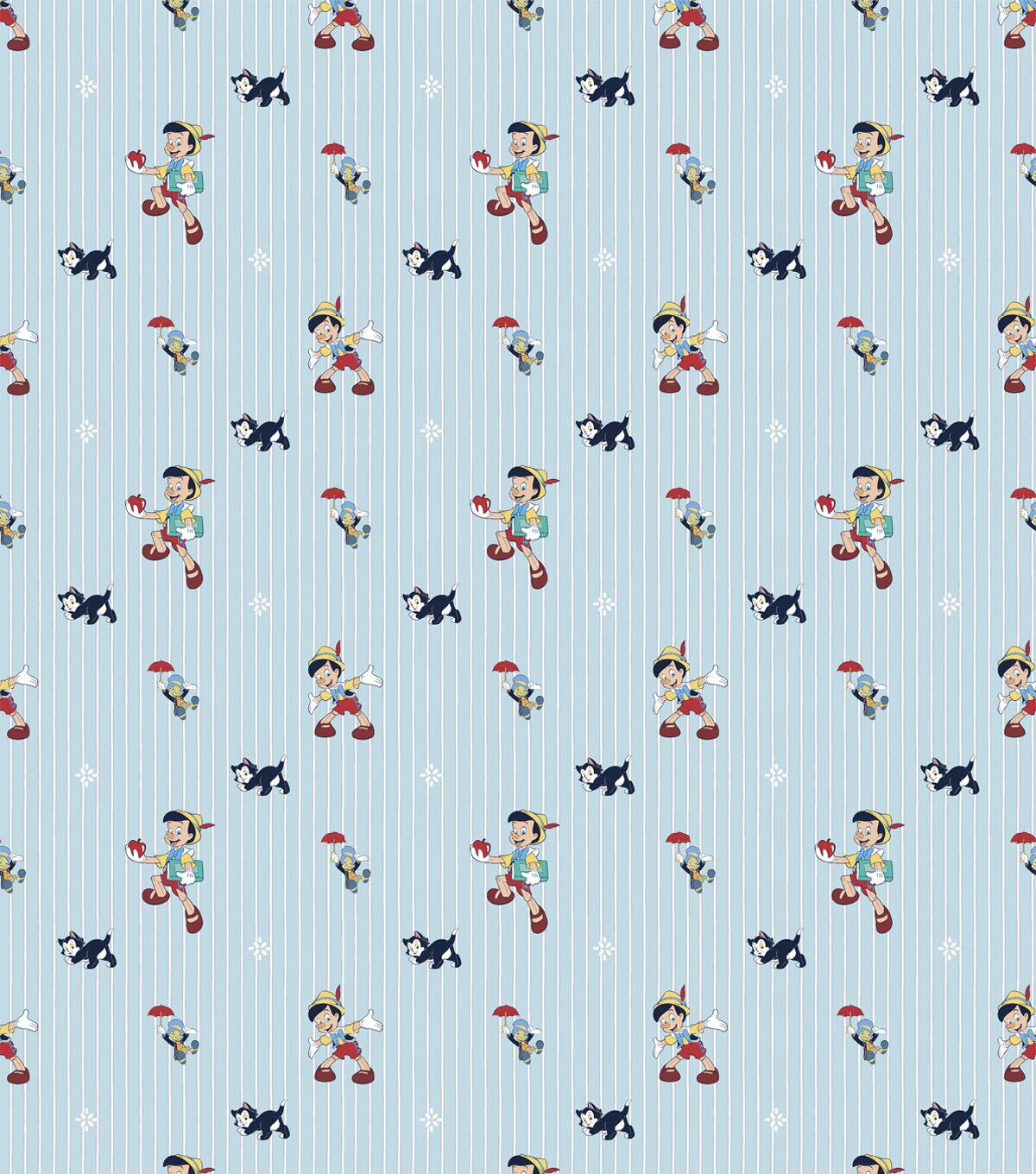 Pinocchio And Friends Disney Cotton Fabric