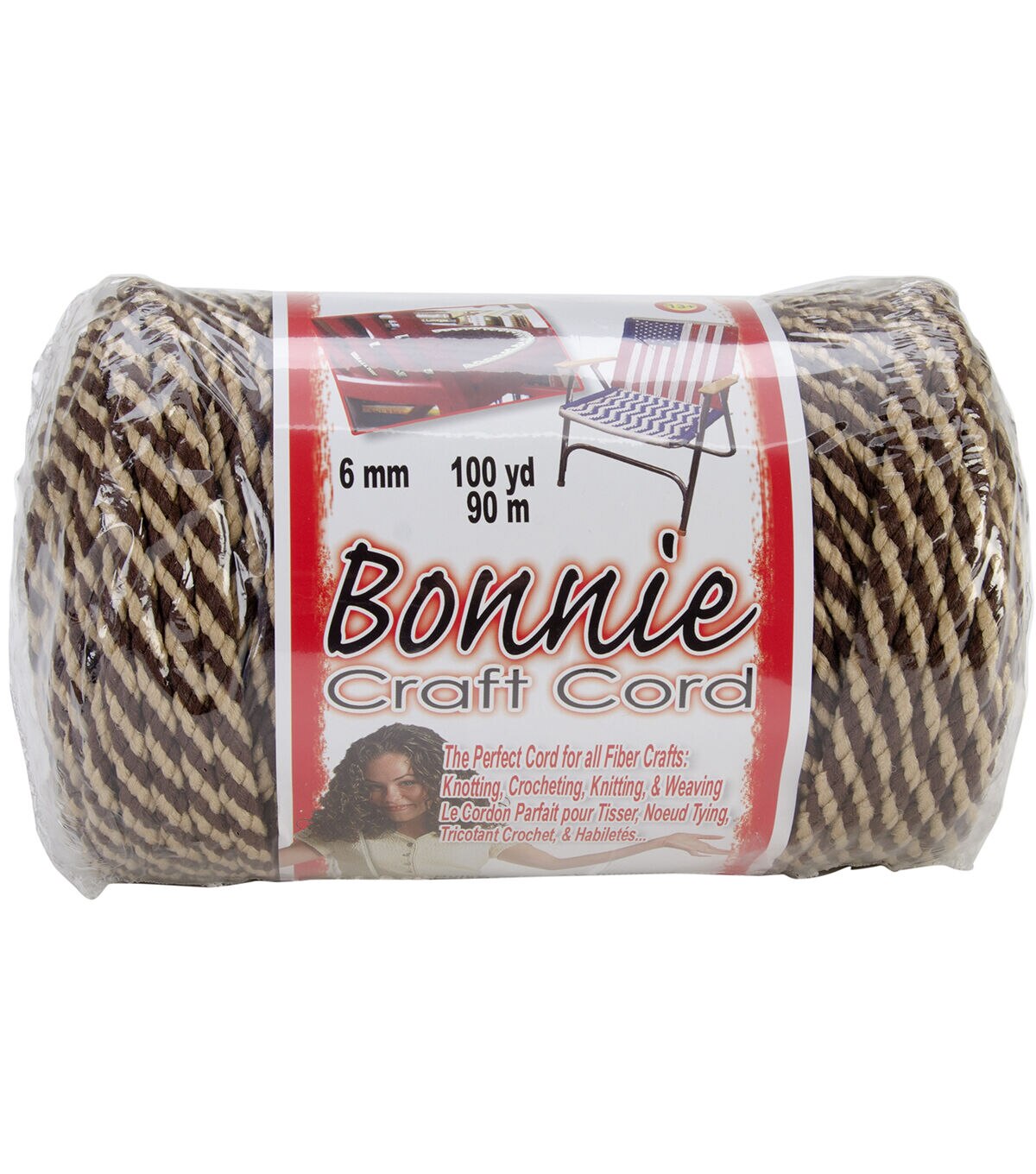 Pepperell Bonnie 100yds Macrame Braid Craft Cord 6mm