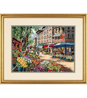 Dimensions 15 x 11 Paris Market Counted Cross Stitch Kit