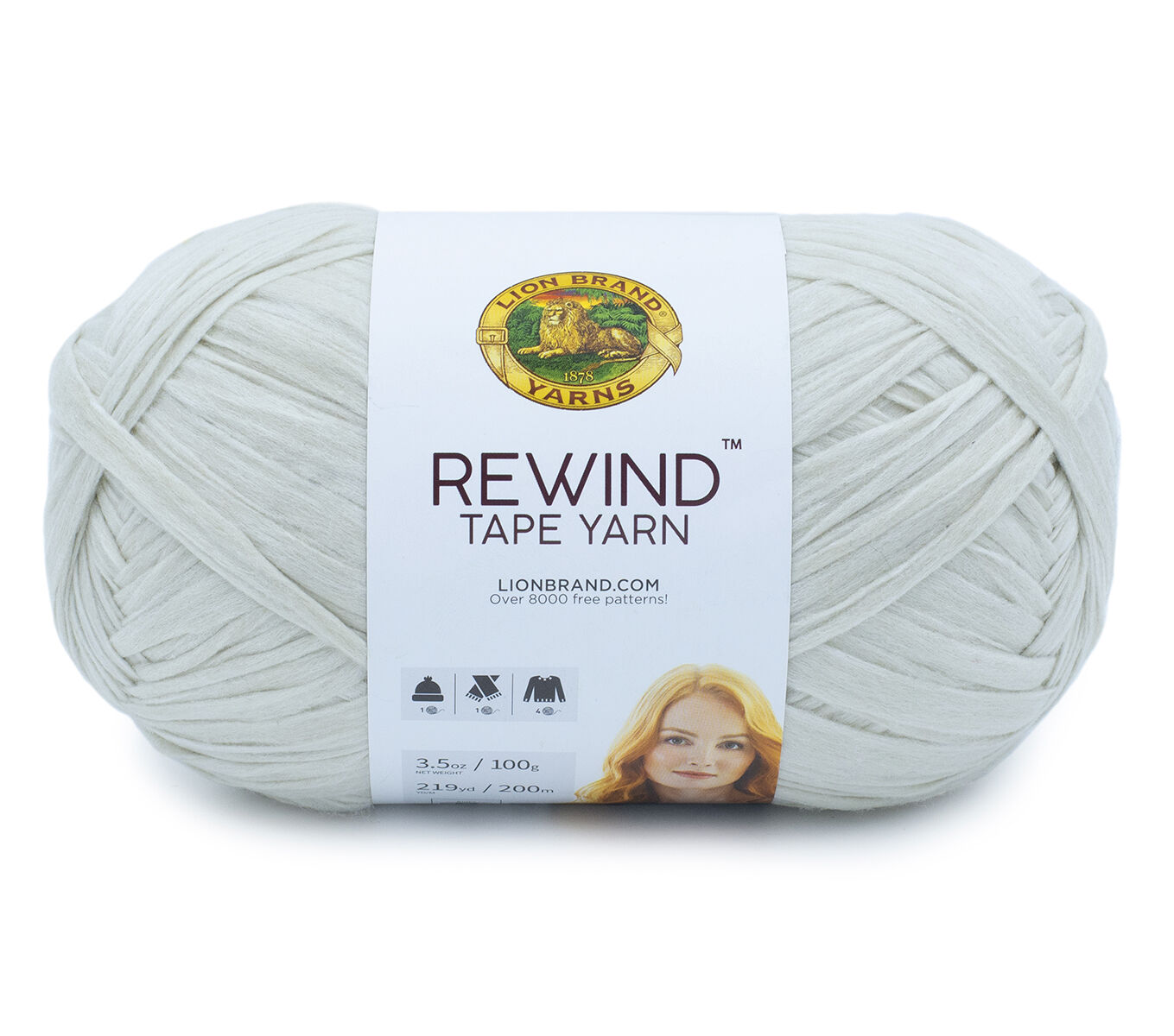Lion Brand Rewind Tape 219yds Bulky Polyester Yarn