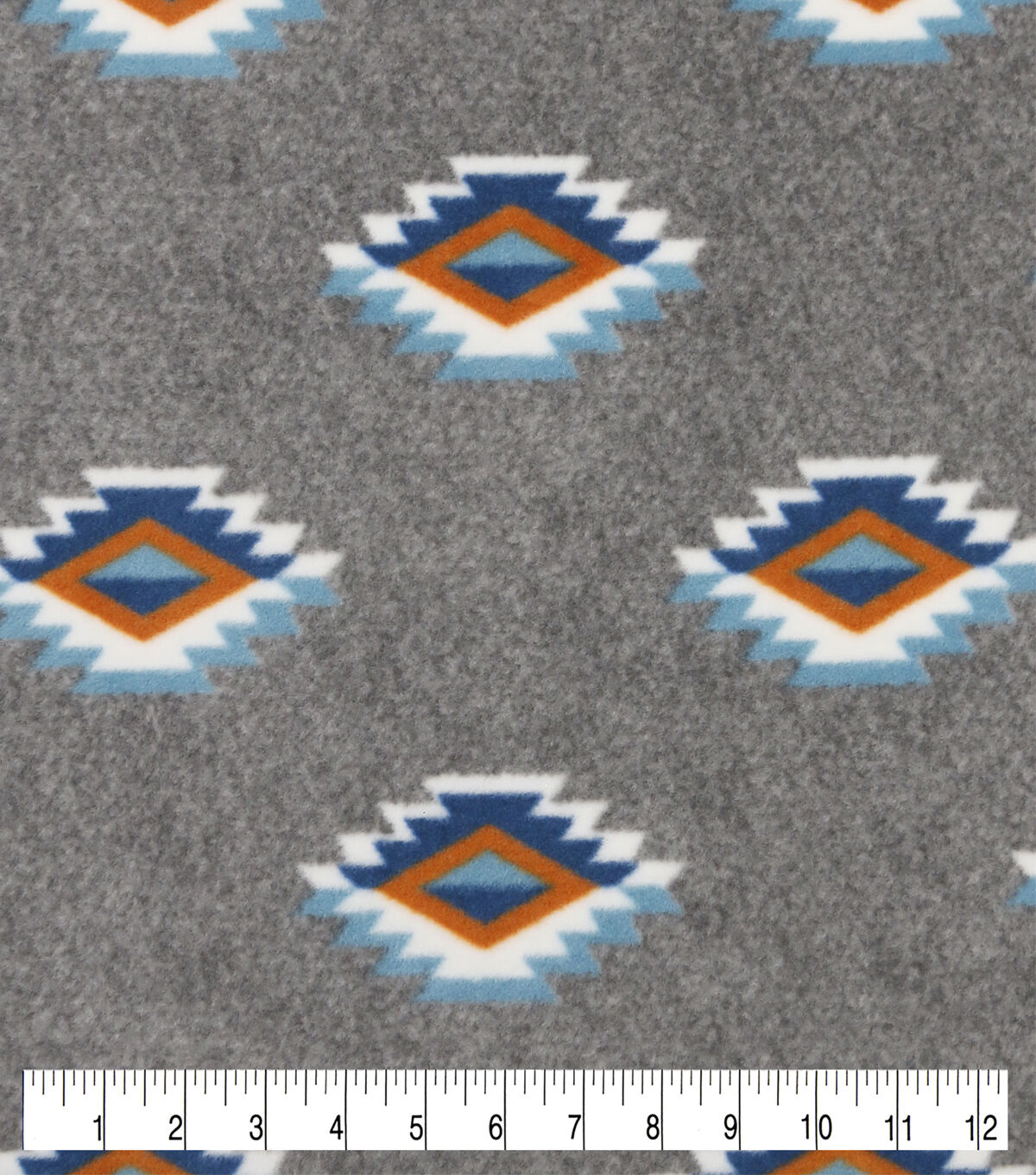 Southwest Aztec Stamp Luxe Fleece Fabric