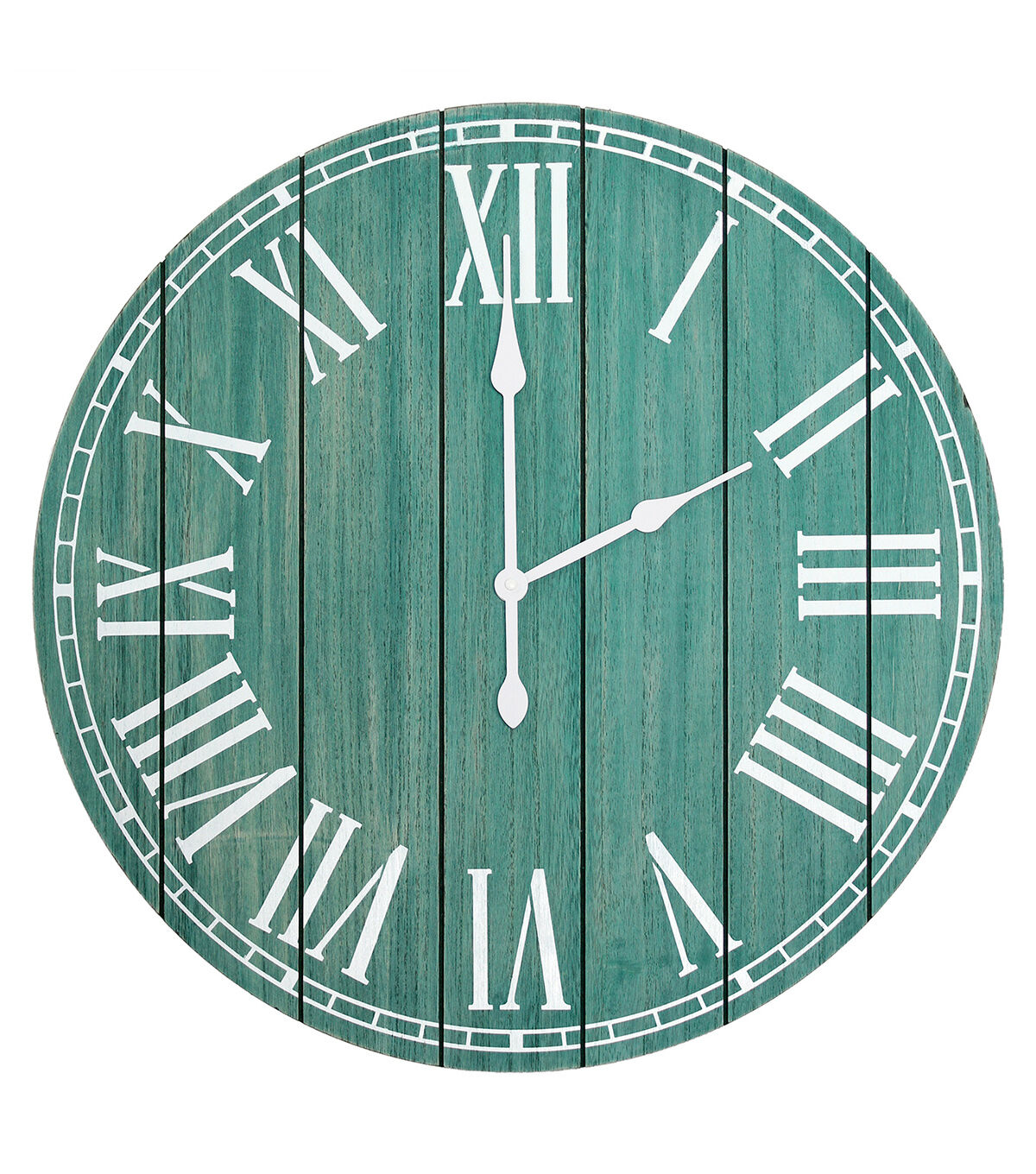 All The Rages Wood Plank 23 Large Rustic Coastal Wall Clock