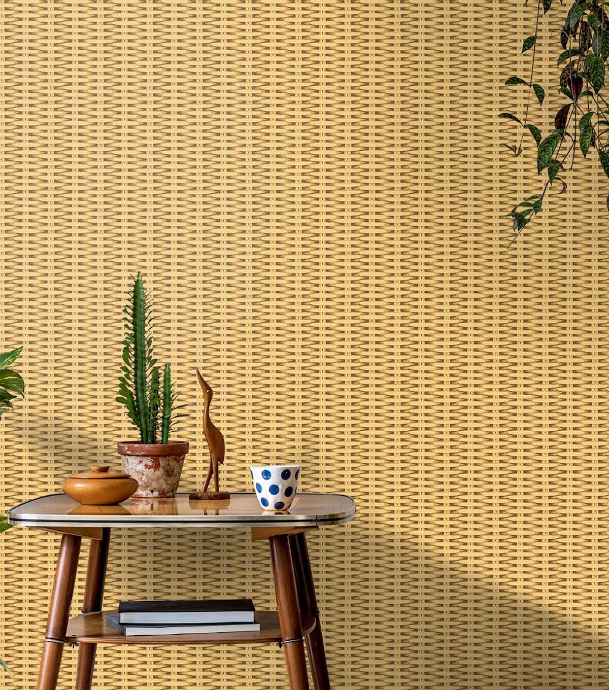 Tommy Bahama 20.5' x 18' Sisal Bali Basket Peel & Stick Wallpaper