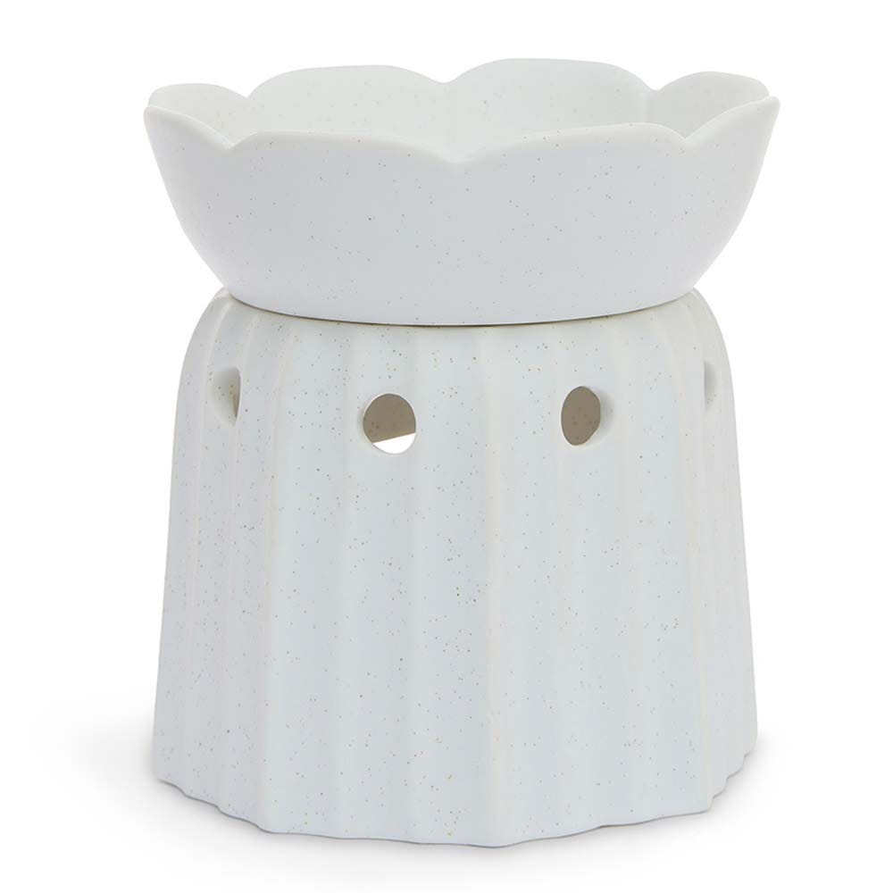Lotus Flower White Oil Burner