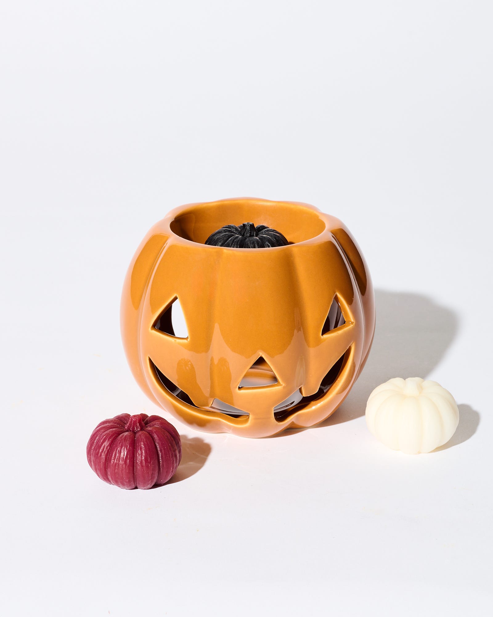 Jack O'Lantern Pumpkin Ceramic Oil Burner