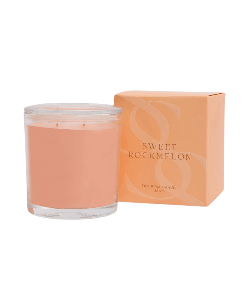 Sweet Rockmelon 2 Wick Scented Candle