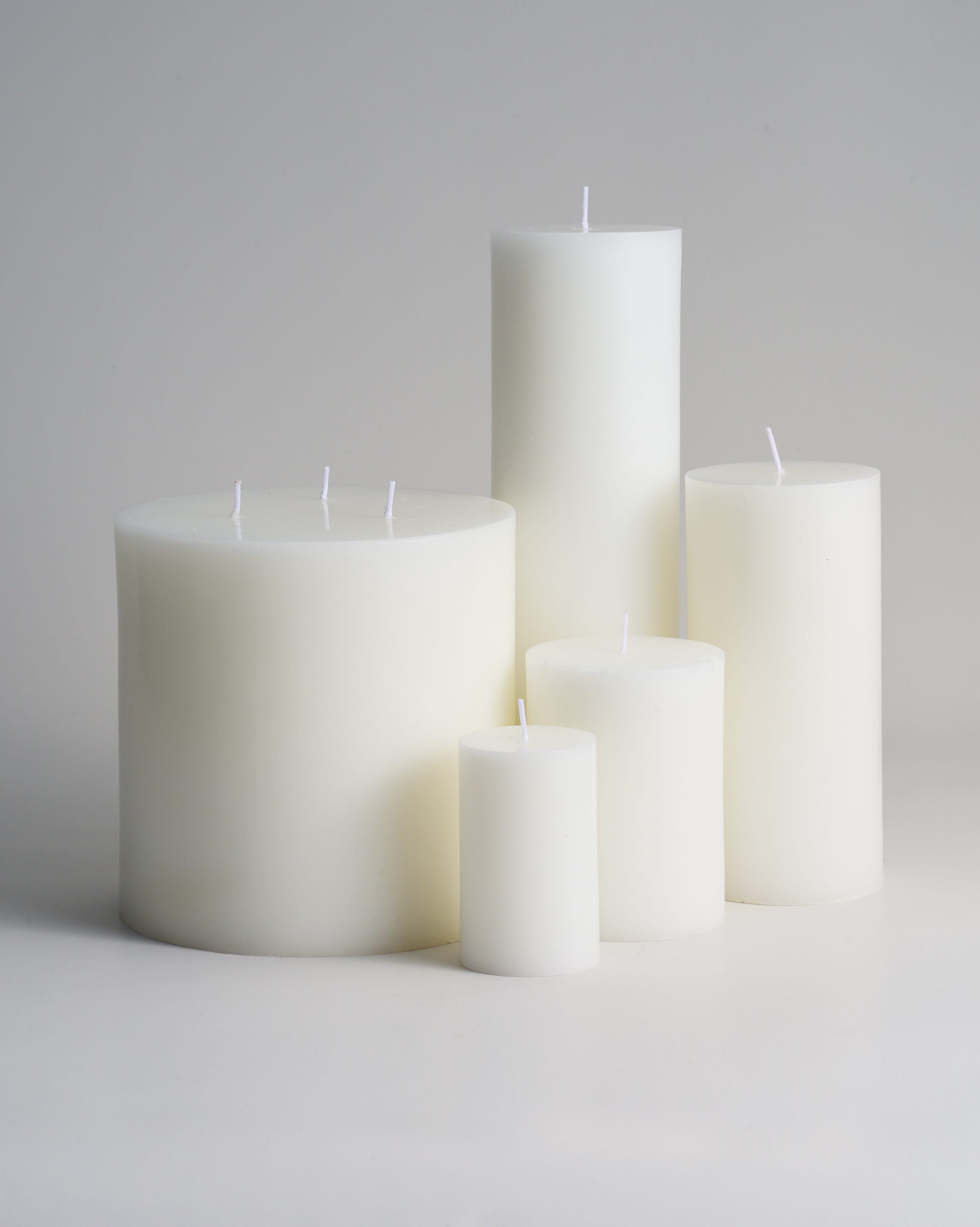 Unscented Pillar Candle White 125g