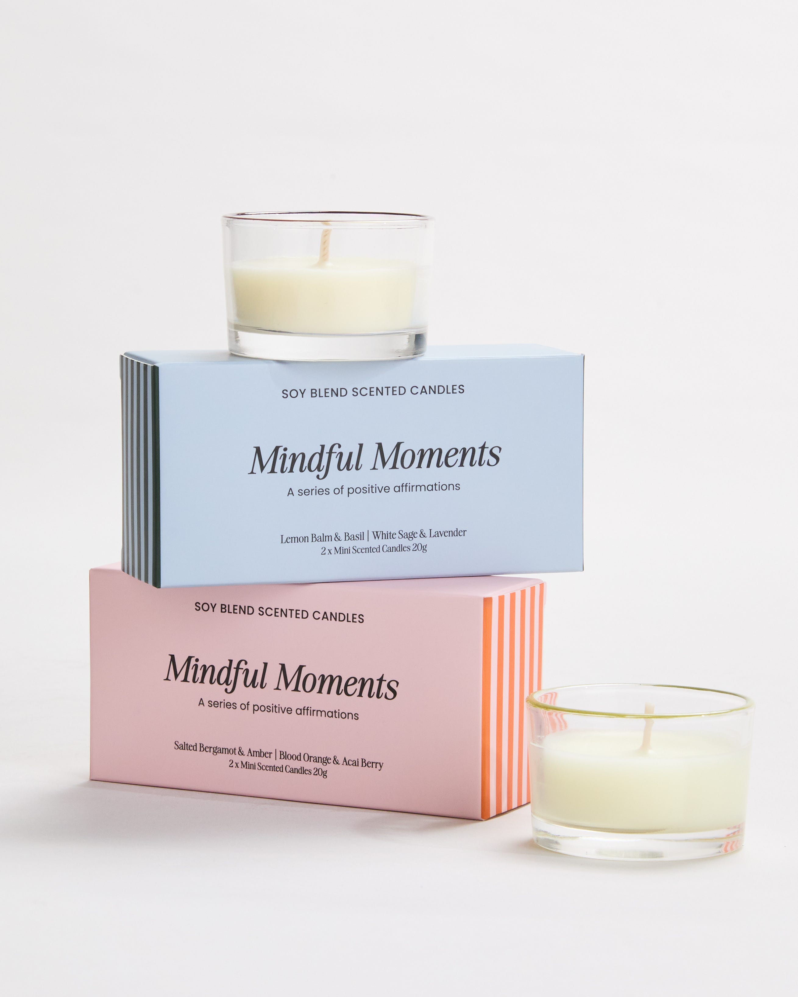 Mindful Moments Candles 2pk - New Beginnings and mindfulness