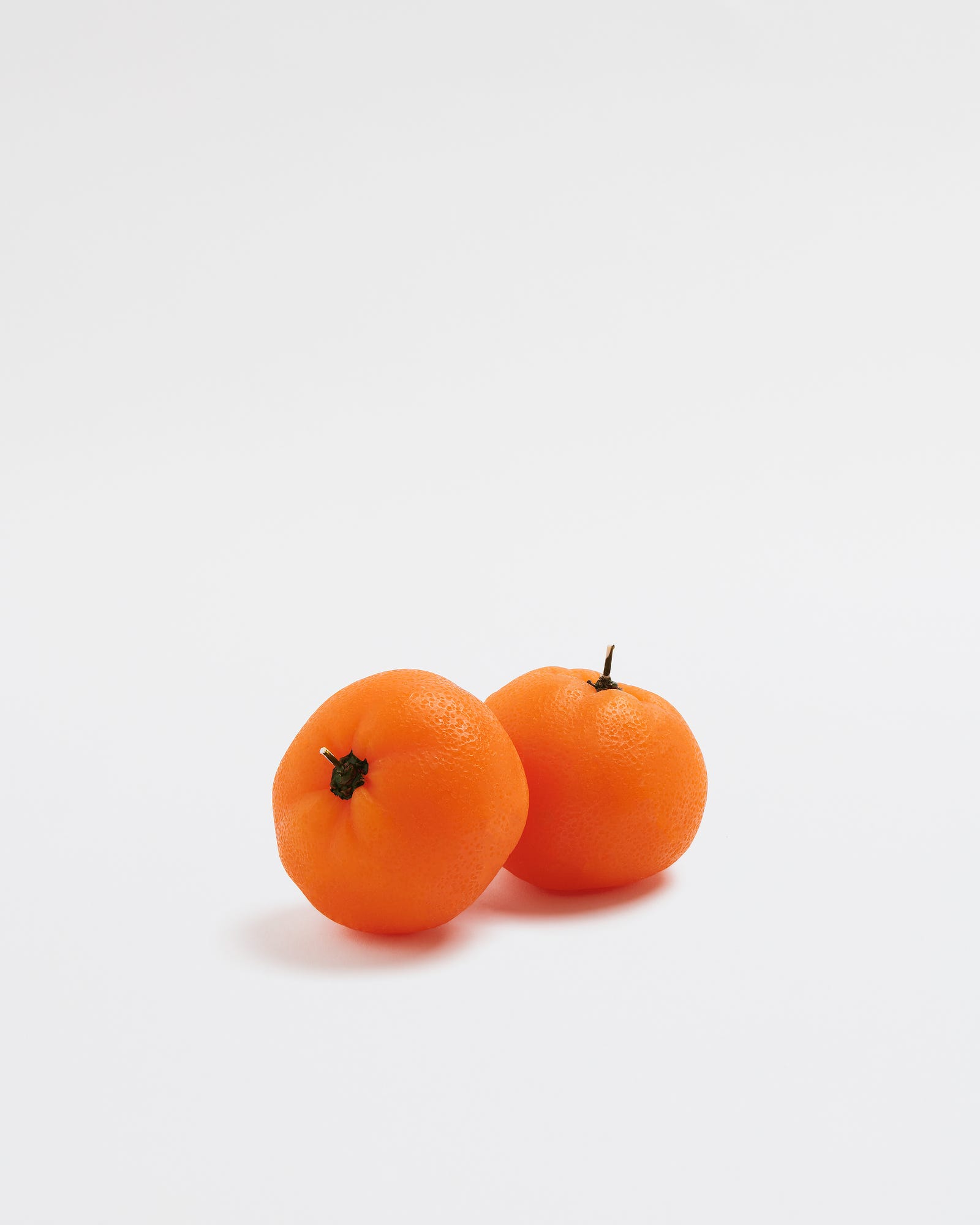 Small Orange Unscented Candle 2pk