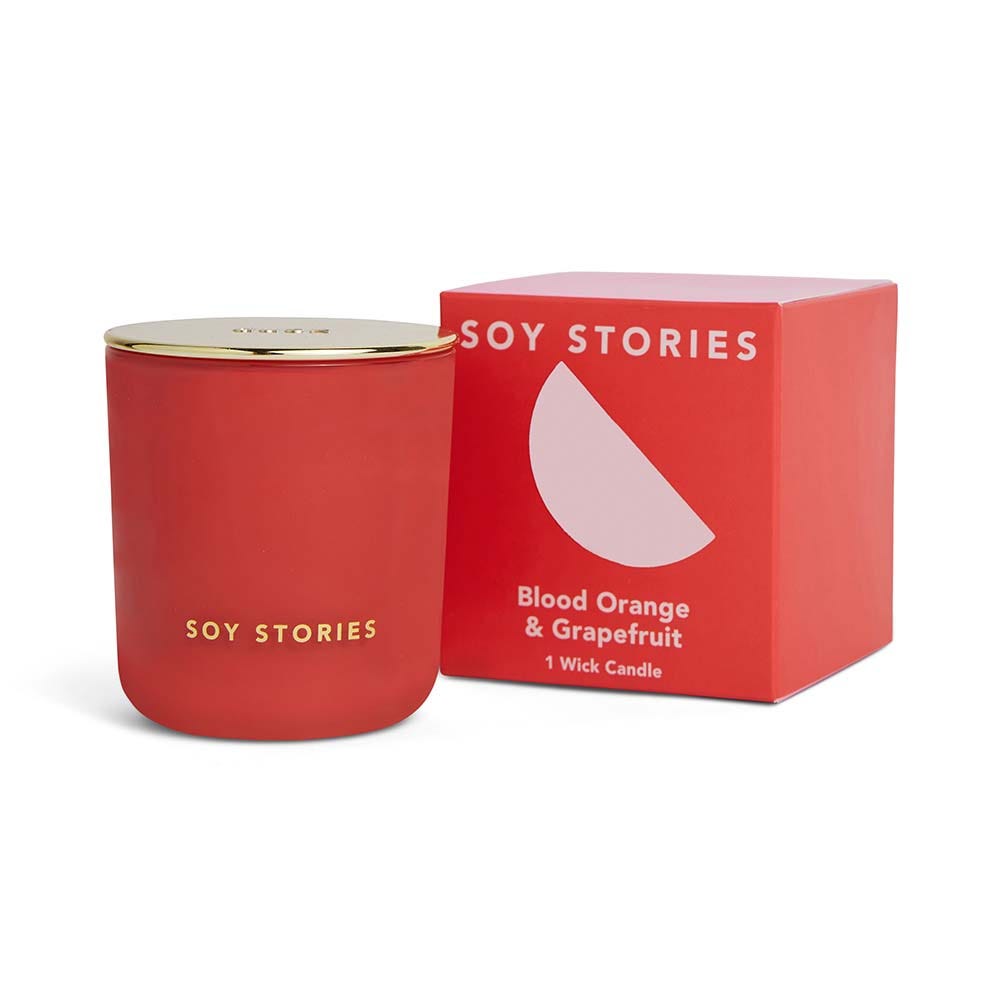 Blood Orange & Grapefruit 1 Wick Soy Scented Candle