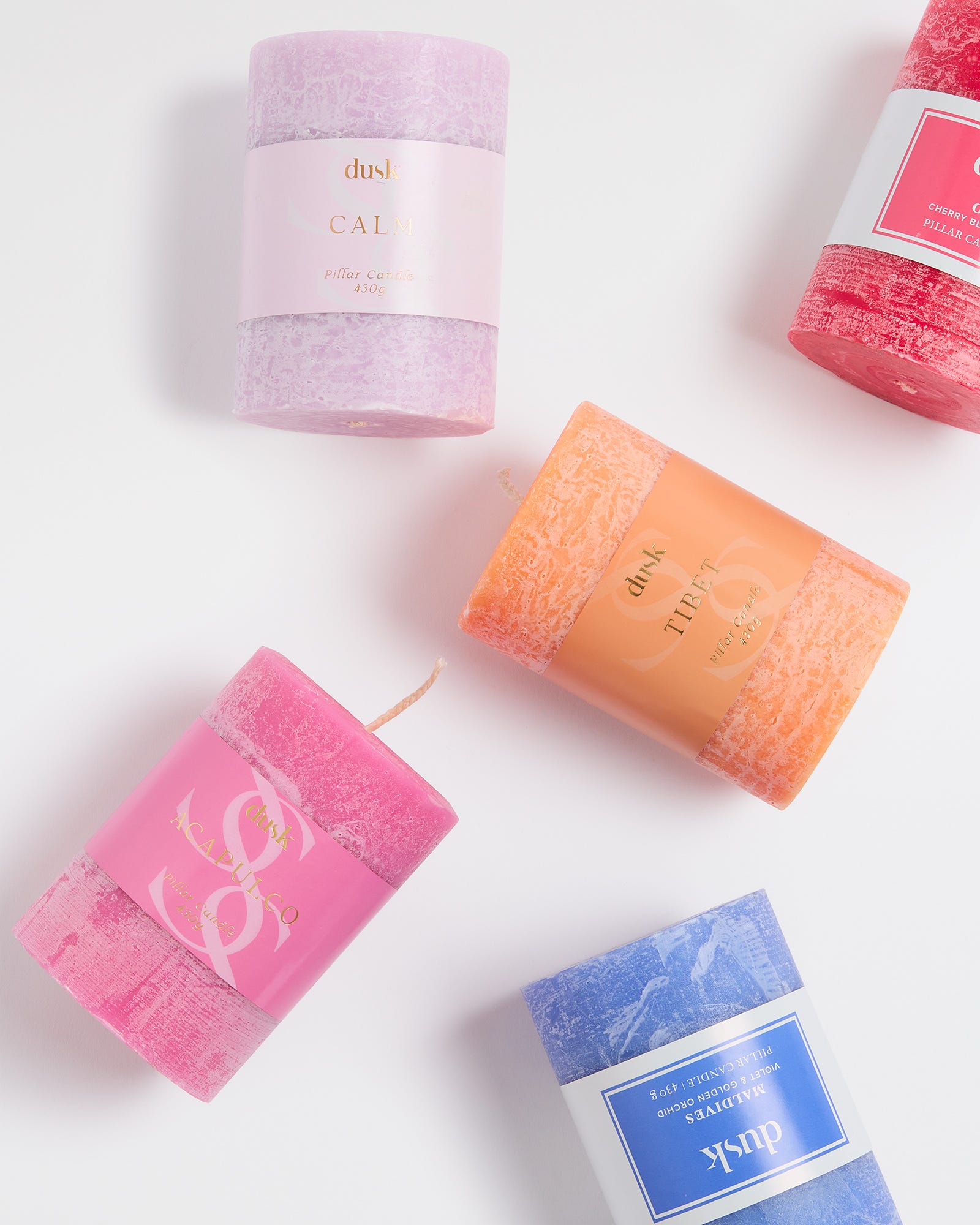 Guava & Strawberry Acapulco Scented Pillar Candle