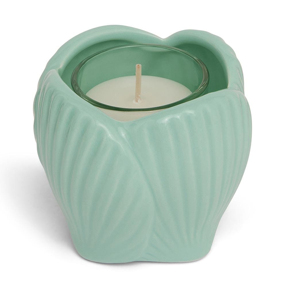 Mint Shell Votive Holder