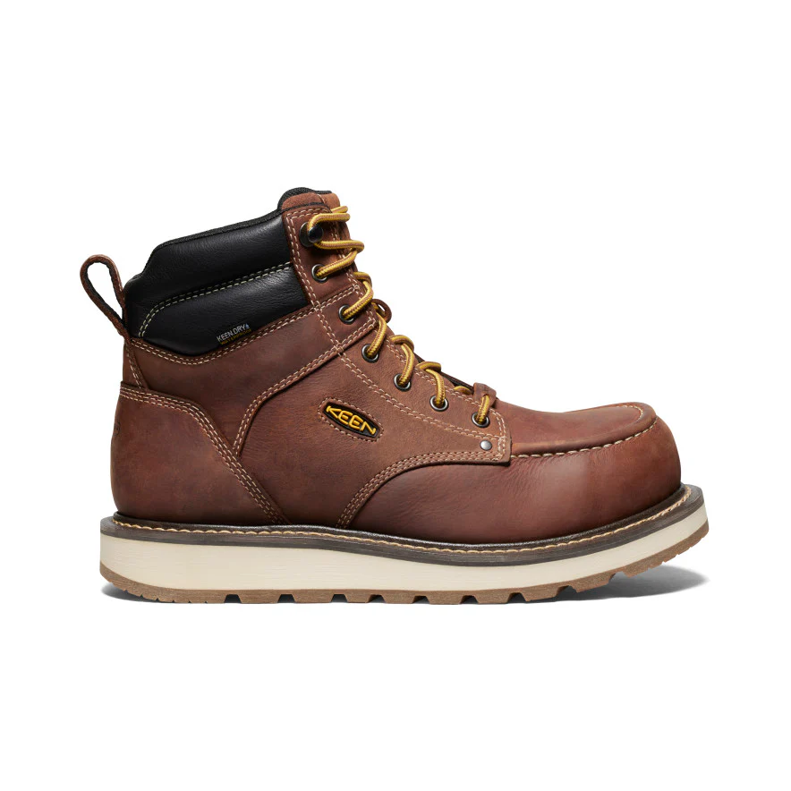 Men's Cincinnati 6 Waterproof Boot (Carbon Toe)  |  Tuscan Red/Sandshell