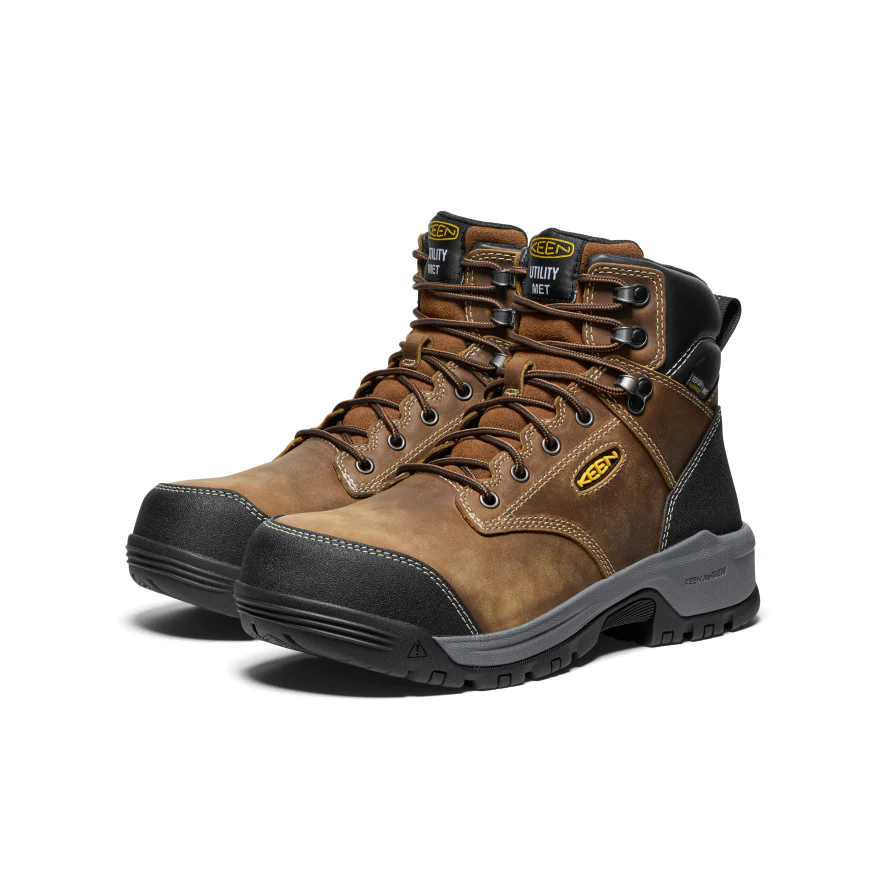 Men's Evanston 6 Waterproof Boot INT MET (Carbon Toe)  |  Bison/Black