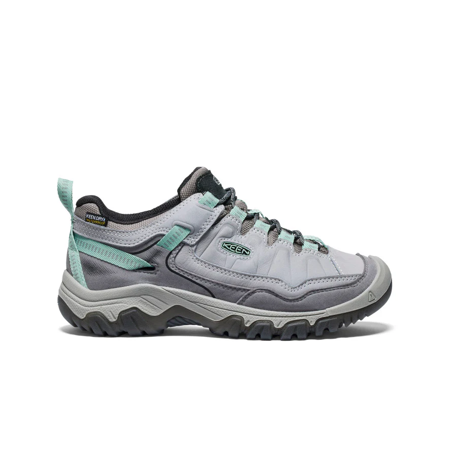 Women's Targhee IV Wide Waterproof Hiking Shoe  |  Alloy/Granite Green