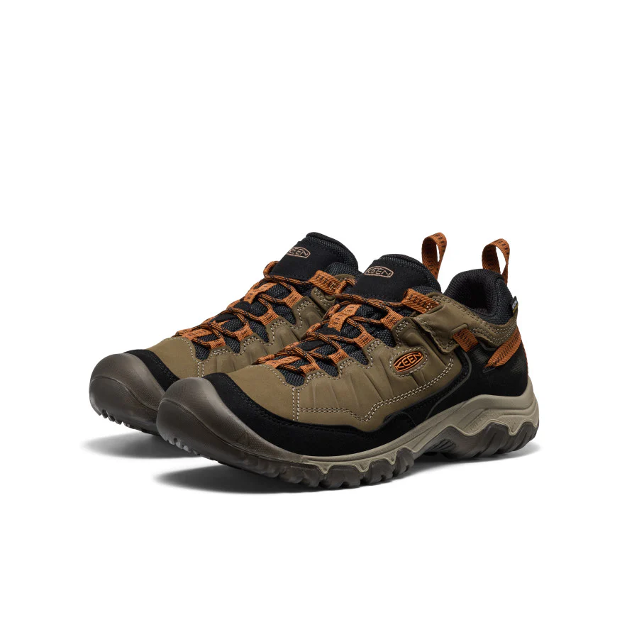 Men's Targhee IV Wide Waterproof Hiking Shoe  |  Sea Turtle/Roasted Pecan