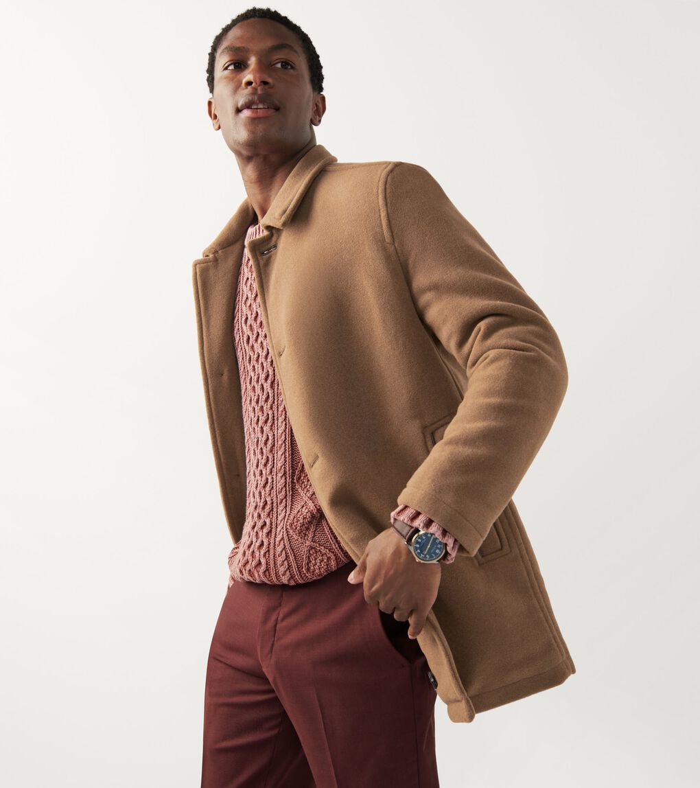 Men's Wool Car Coat
