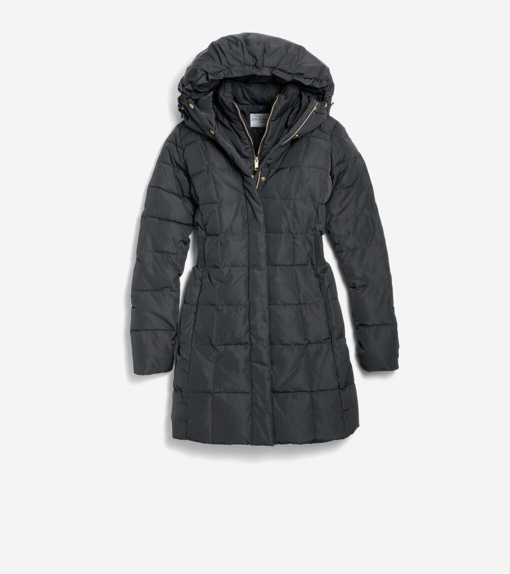 Women's 32" Signature Hooded Taffeta Down Coat