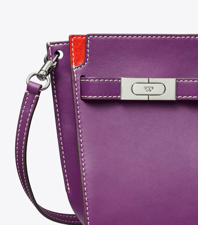 Tory Burch Purple Petite Lee Radziwill Satchel Bags