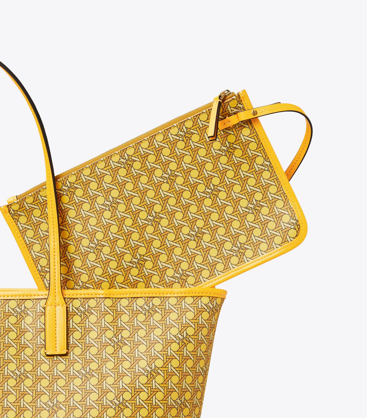 Tory Burch Orange Small Ever-ready Zip Tote Bags