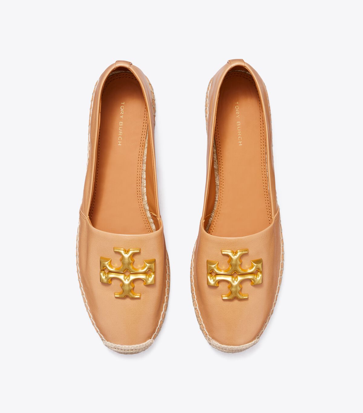 Tory Burch Light Brown Eleanor Ballet Flats