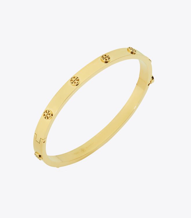 Tory Burch Gold Miller Stud Hinge 5mm Bracelet