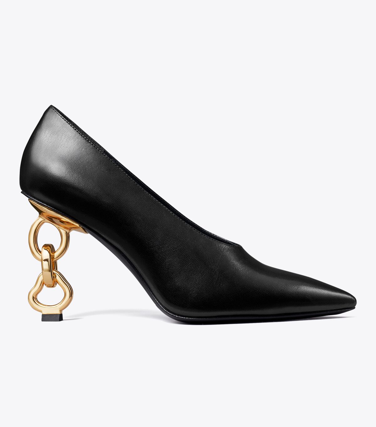 Tory Burch Black Chain Heels