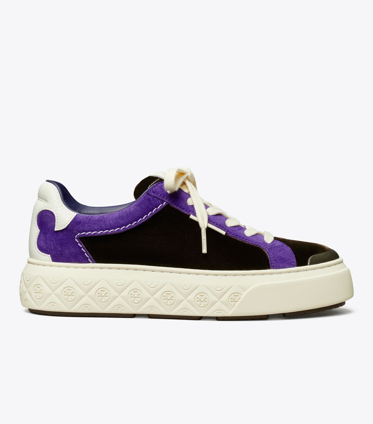 Tory Burch Black / Deep Purple / White Ladybug Sneakers