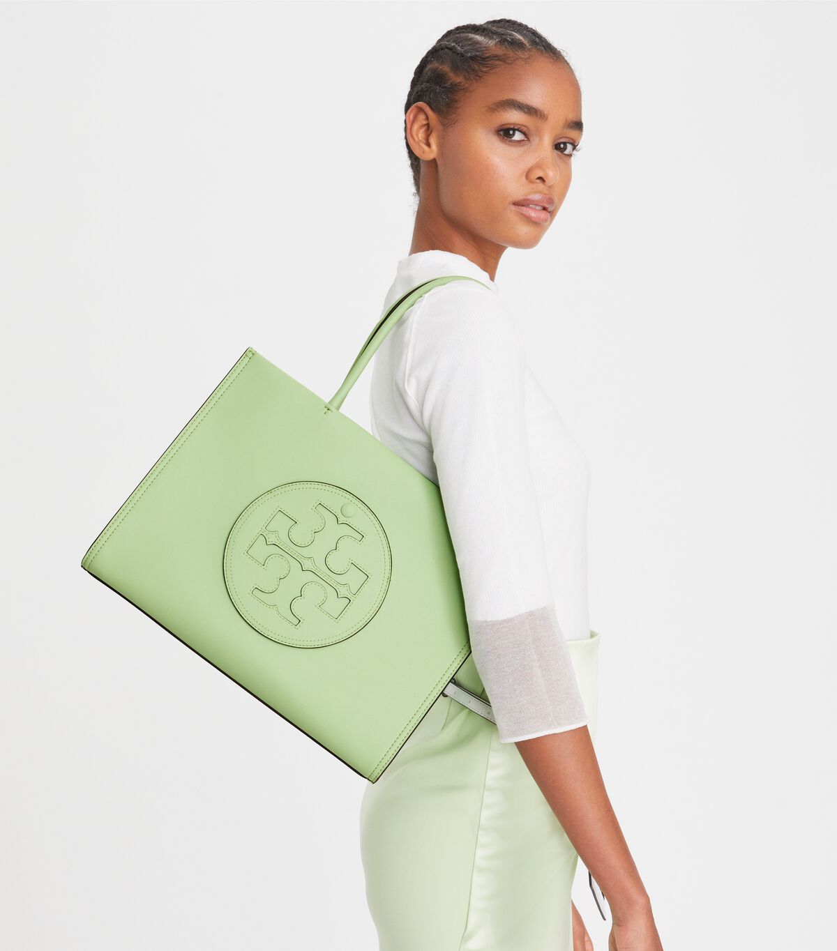 Tory Burch Green Small Ella Bio Tote Bags