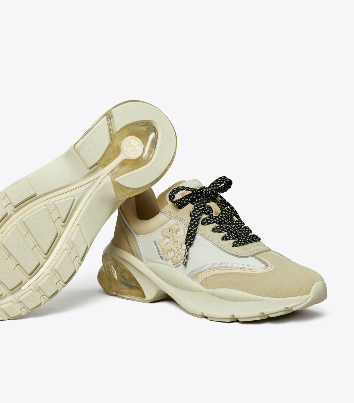 Tory Burch White / Light Cream Good Luck Sneakers