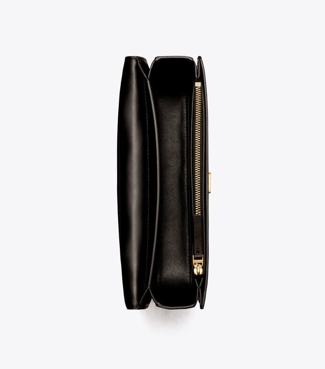 Tory Burch Black Small Eleanor Rectangular Shoulder Bags