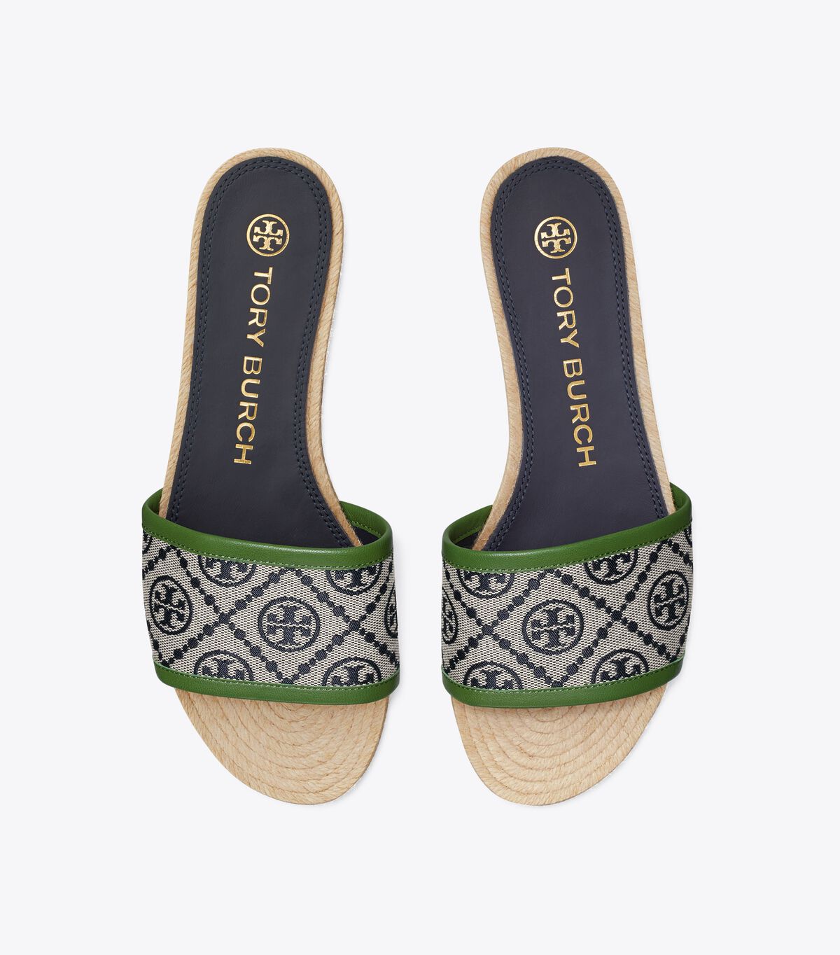 Tory Burch Navy T Monogram Espadrille