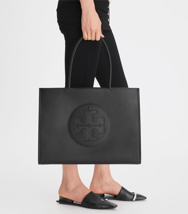 Tory Burch Black Ella Bio Tote Bags