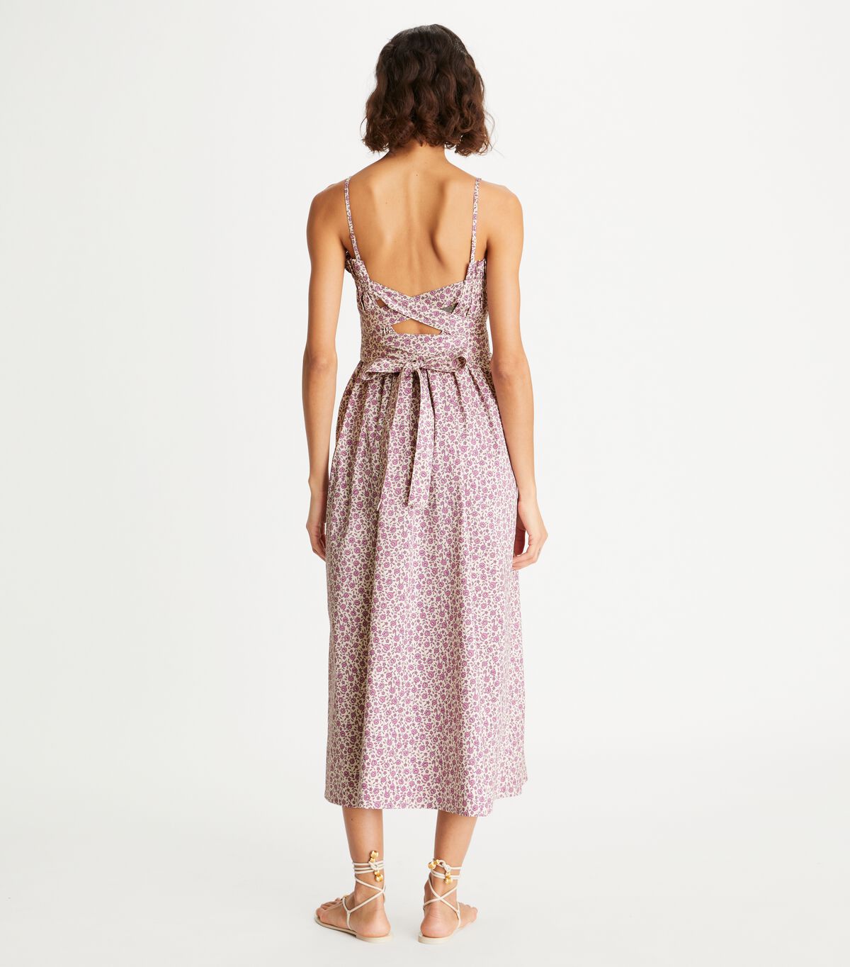 Tory Burch Pink Ruffle Top Dress