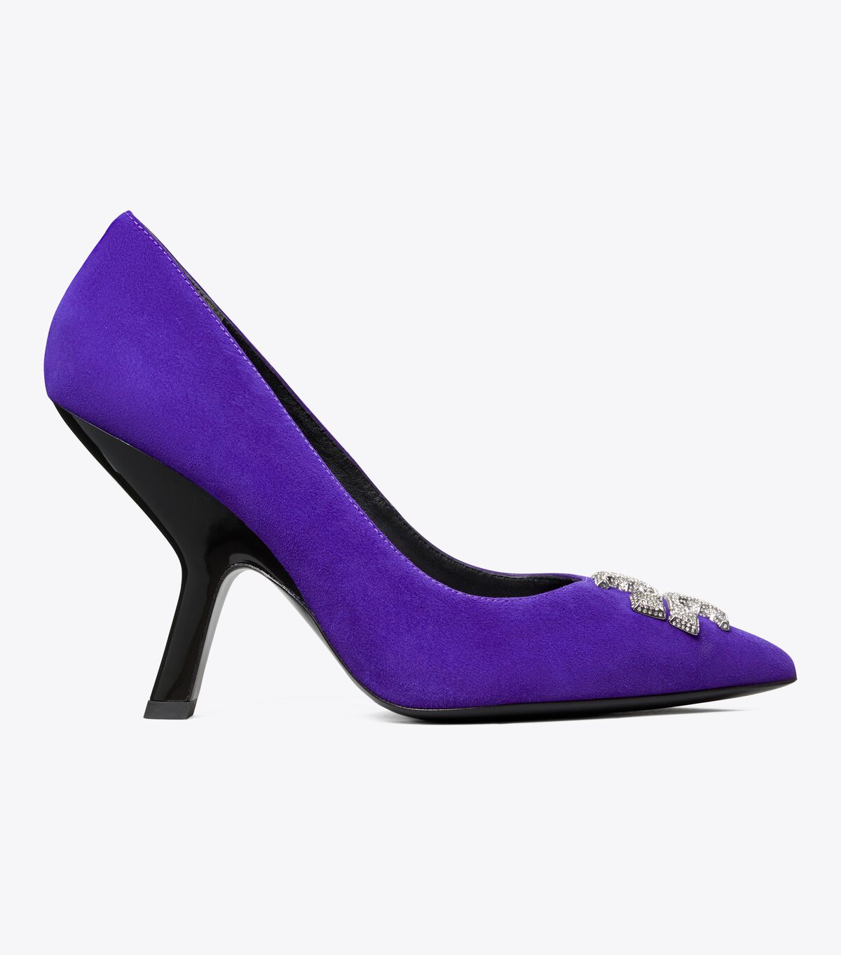Tory Burch Deep Purple Eleanor Pavé Heels