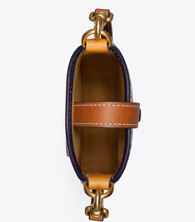 Tory Burch Navy T Monogram Crossbody Bags