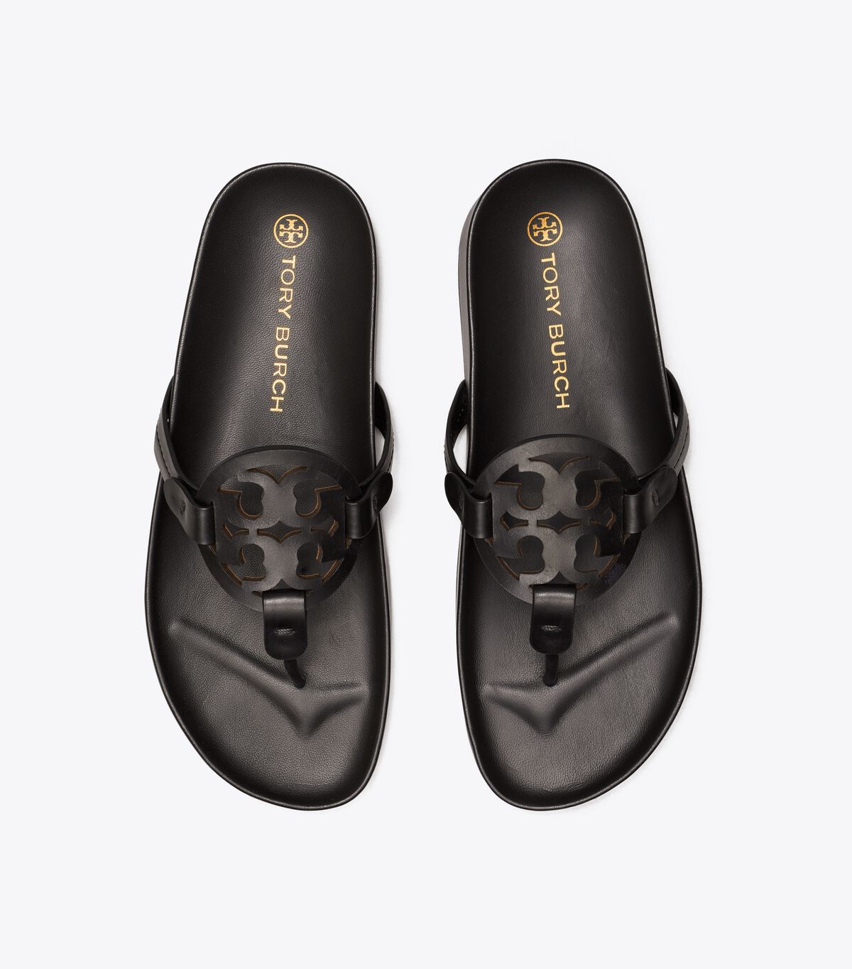 Tory Burch Black Miller Cloud Sandals