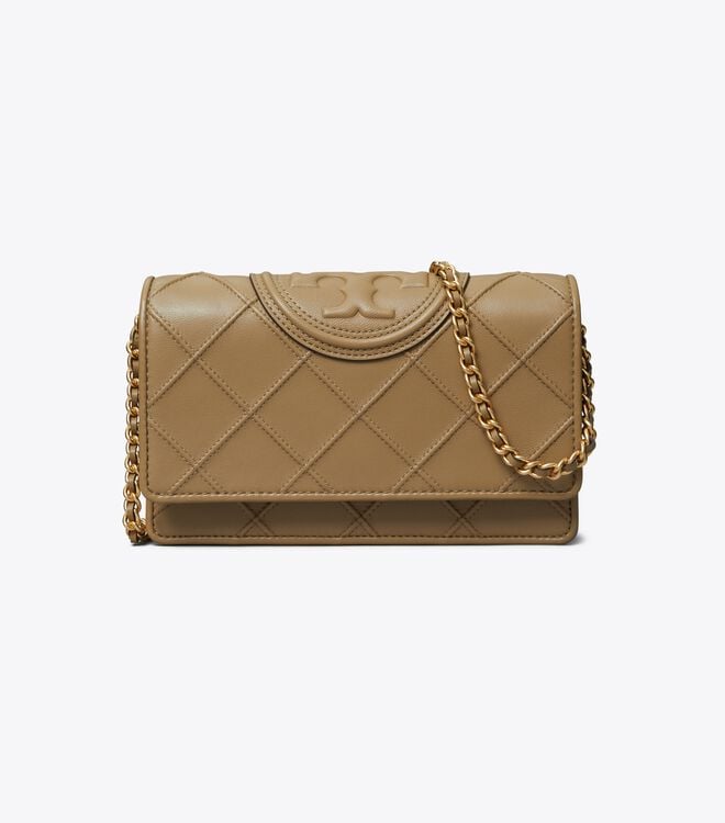 Tory Burch Khaki Fleming Soft Crossbody Bags