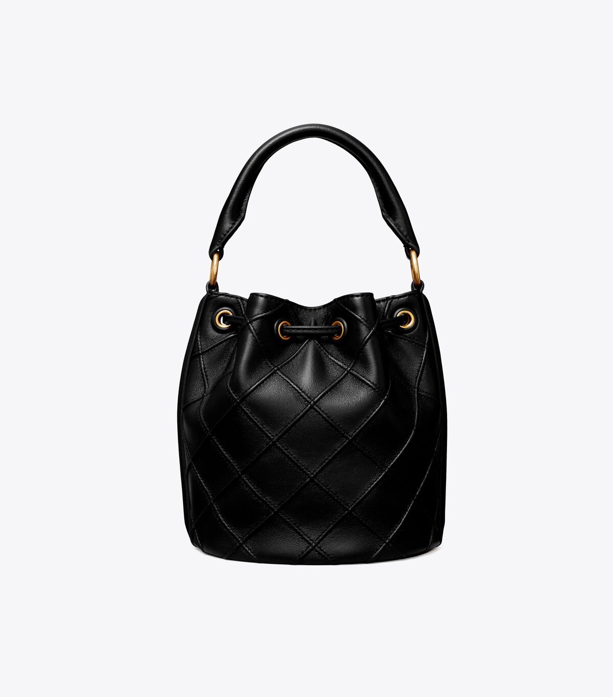 Tory Burch Black Small Fleming Soft Bucket Bags