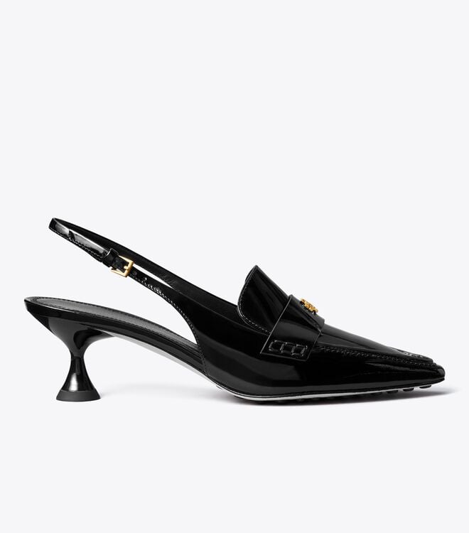 Tory Burch Black Pointed Mules