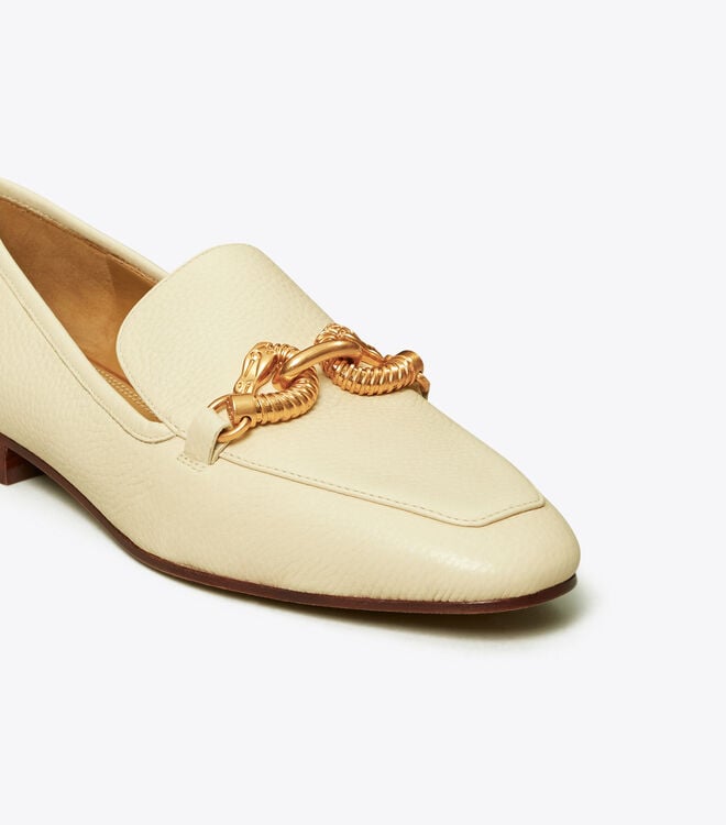 Tory Burch Cream Jessa Loafers
