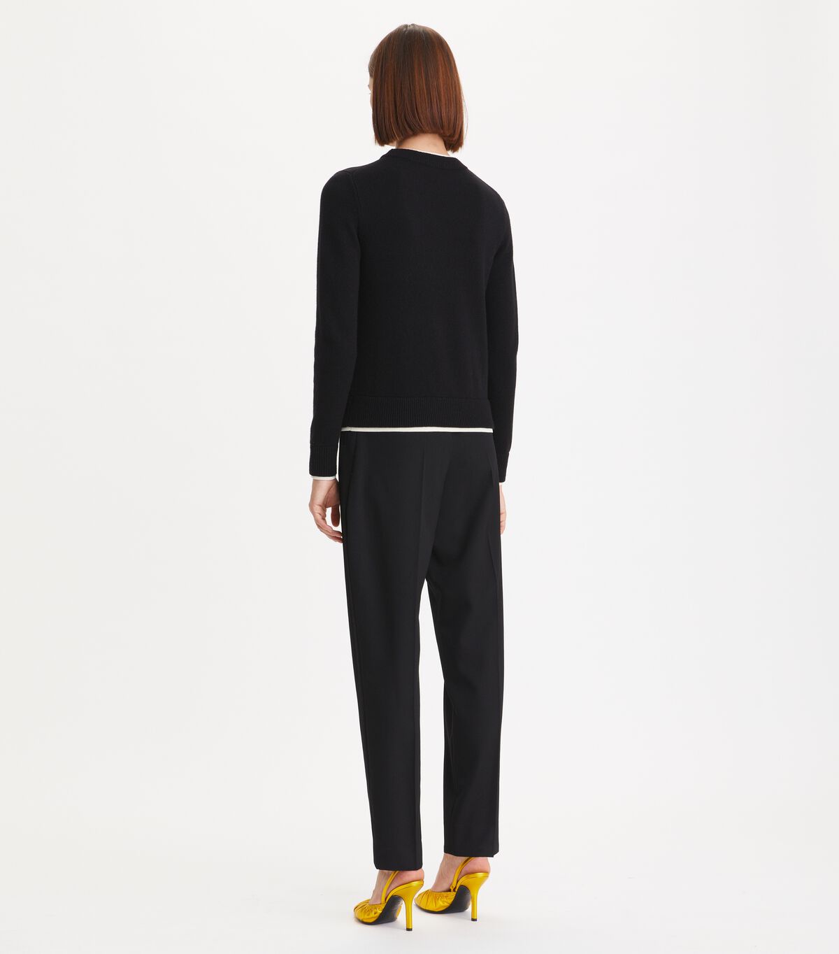 Tory Burch Black Double Layer Cashmere Sweaters