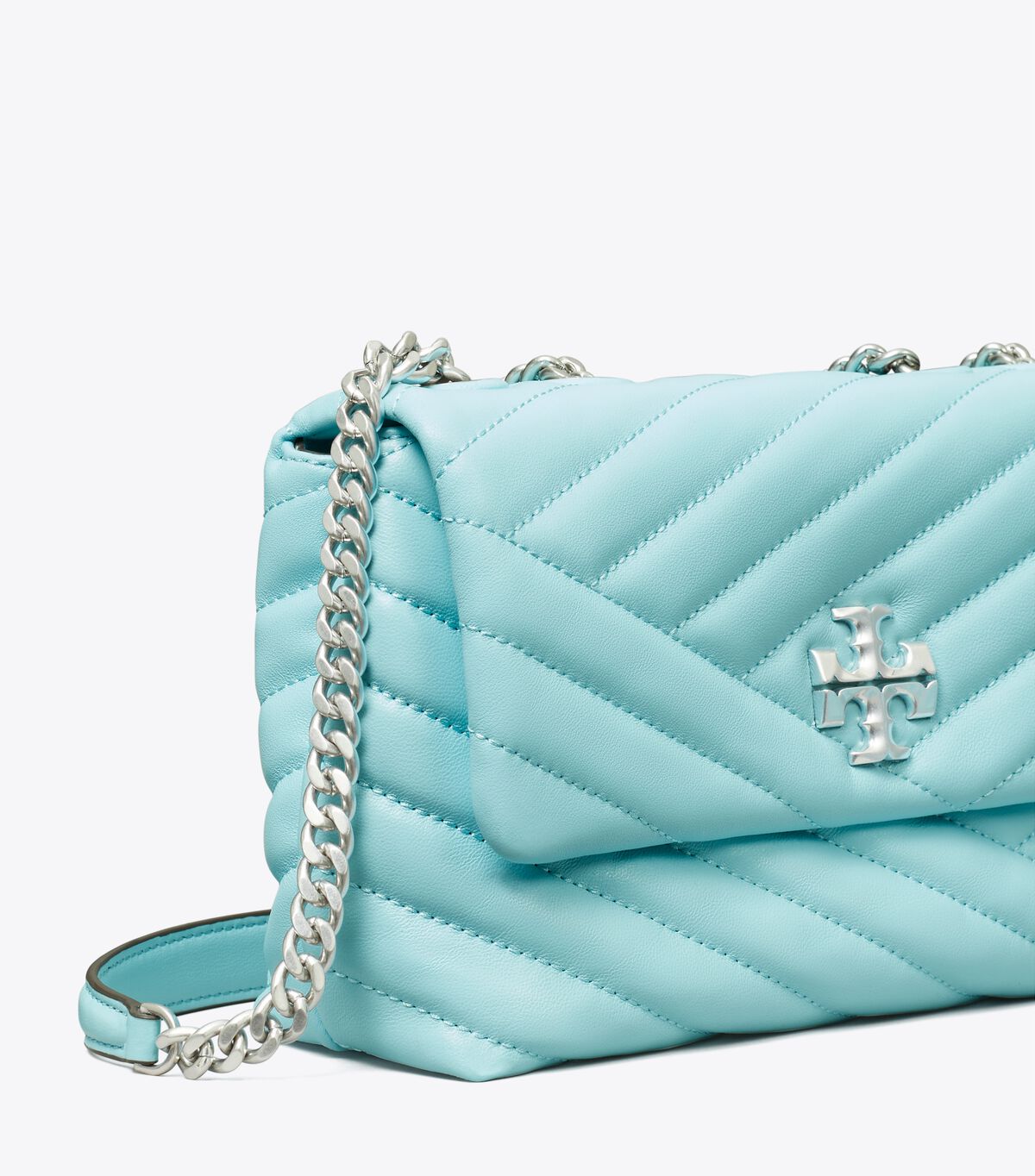 Tory Burch Azure Small Kira Chevron Convertible Shoulder Bags