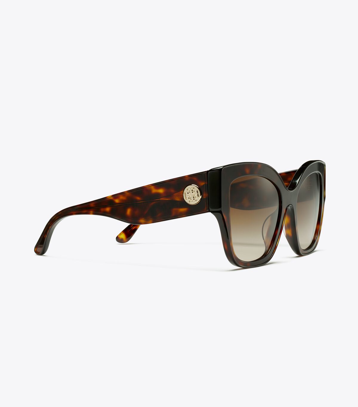 Tory Burch Dark Brown Oversized Cat-eye Sunglasses