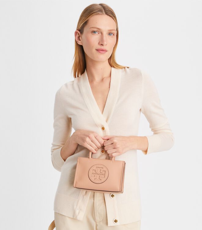 Tory Burch Brown Ella Bio Mini Bag