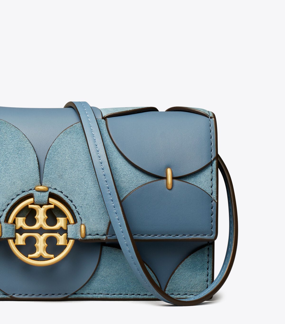 Tory Burch Blue Miller Disc Die-cut Wallets